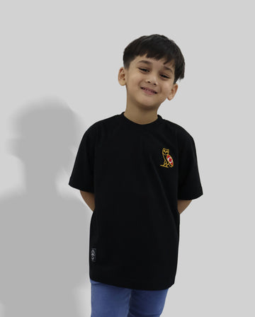 KIDS OWL CANADA FLAG EMBROIDERED T SHIRT