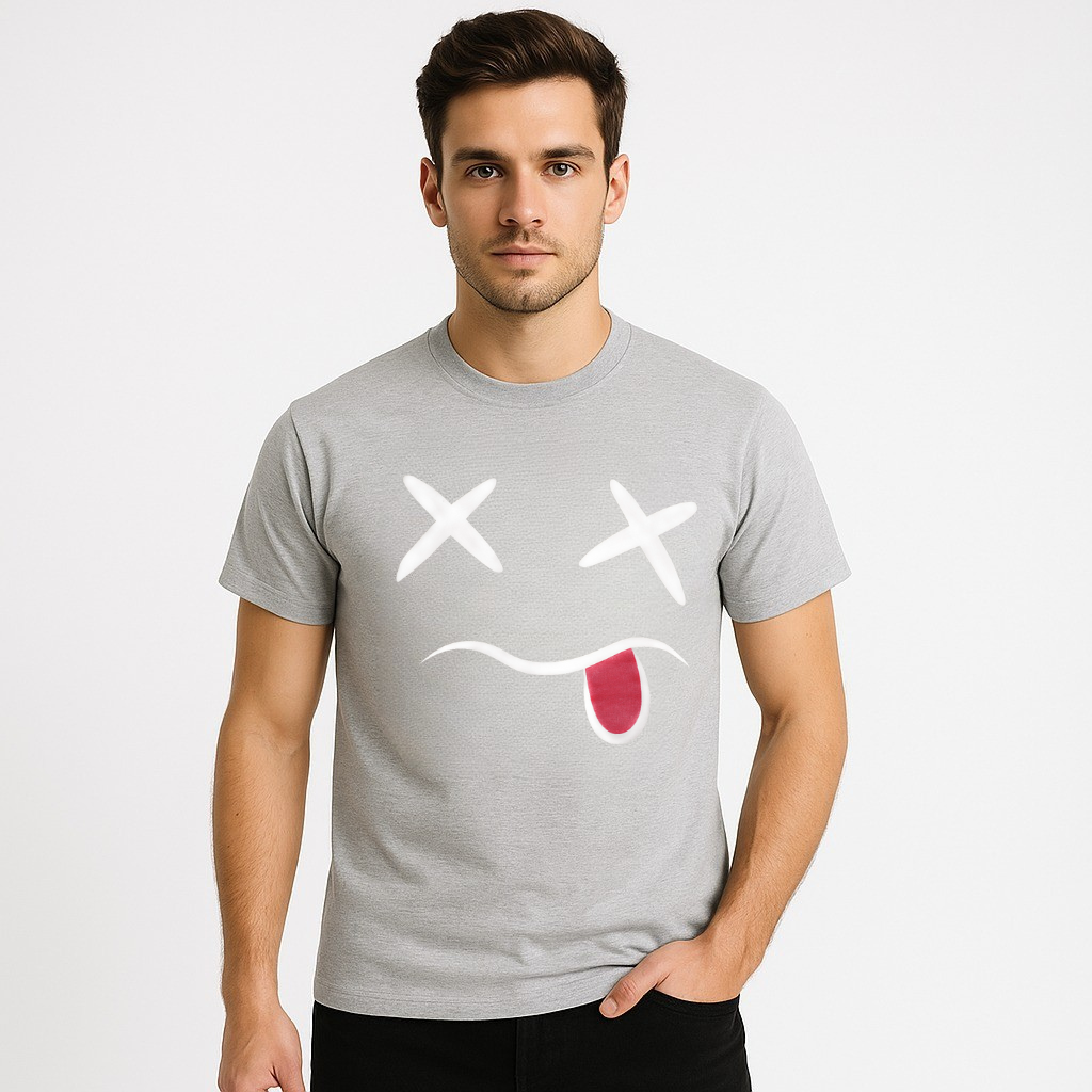 CROSS EYES PRINT T-SHIRT