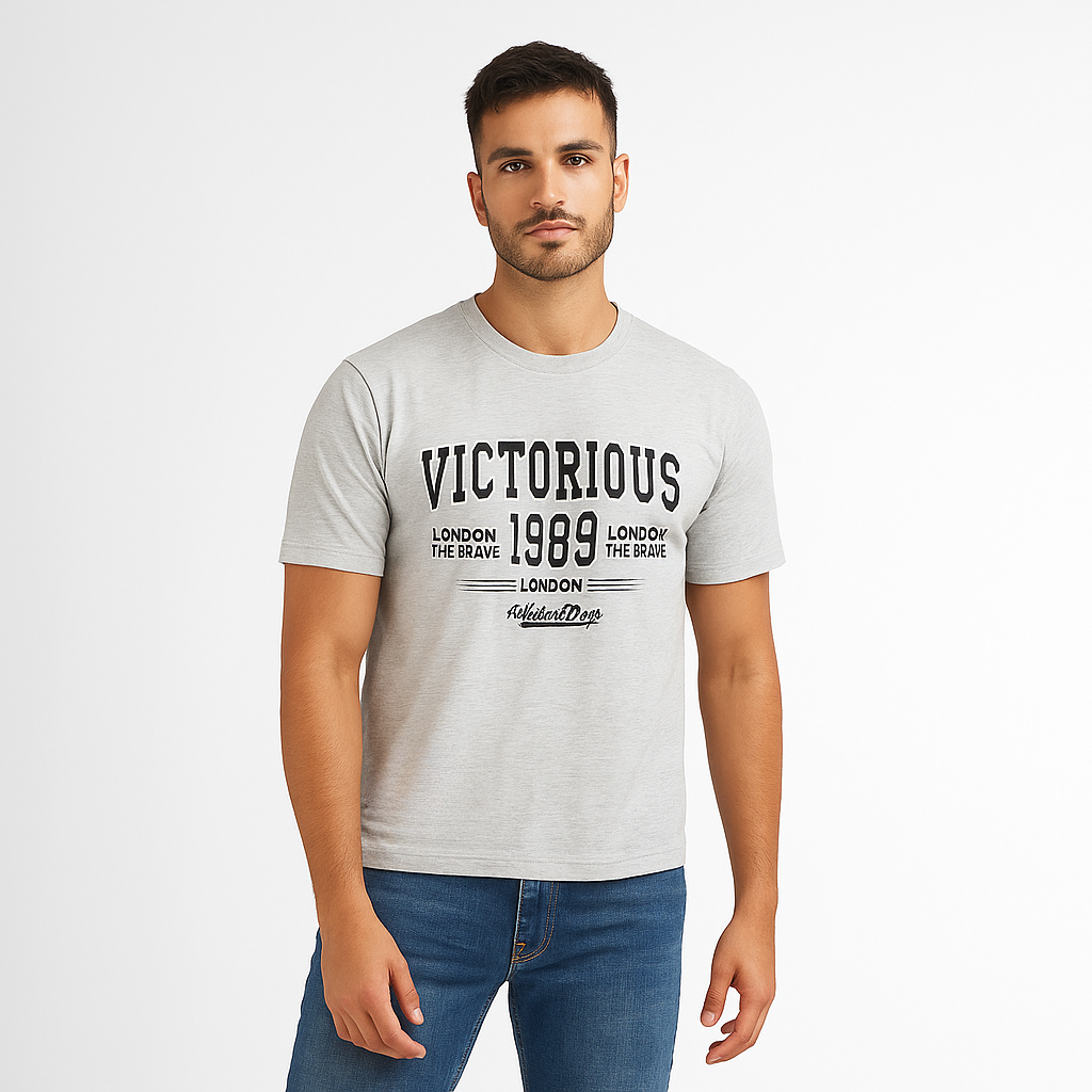 VICTORIOUS 1989 EMBROIDERED T SHIRT