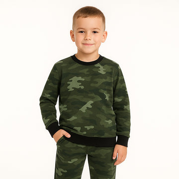 KIDS CAMO PRIN TRAC SUIT