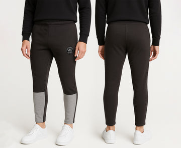 Men's 2 Panel Trouser, Black & Grey