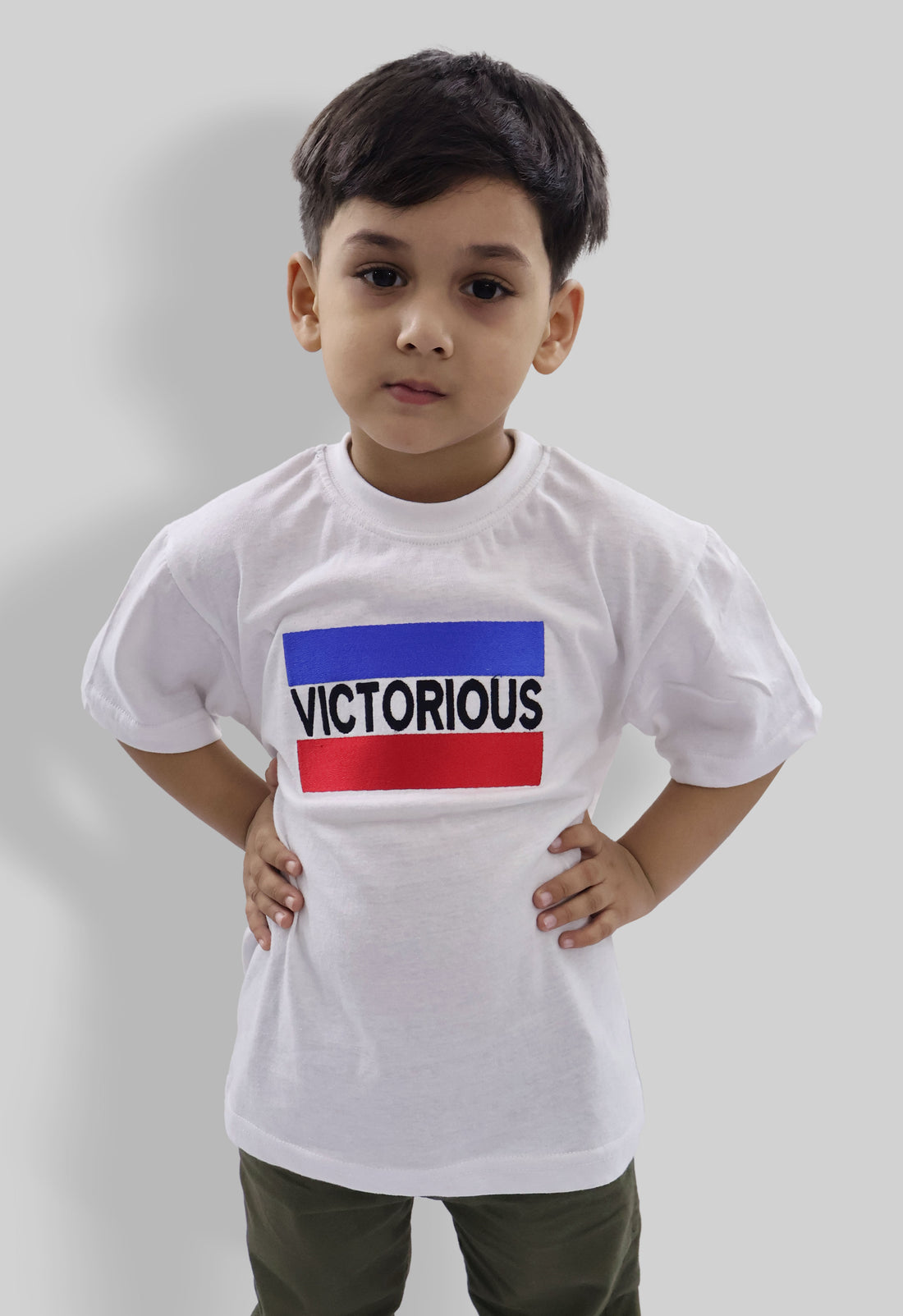 KIDS EMBROIDERED T SHIRT