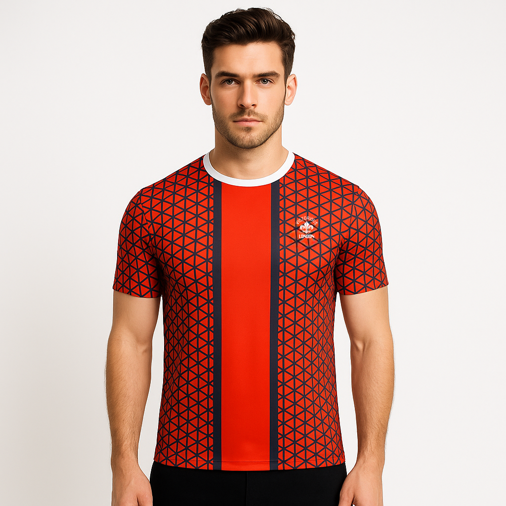 SUBLIMATION VICTORIOUS LONDON PRINT FRONT & BACK PRINTED T SHIRT