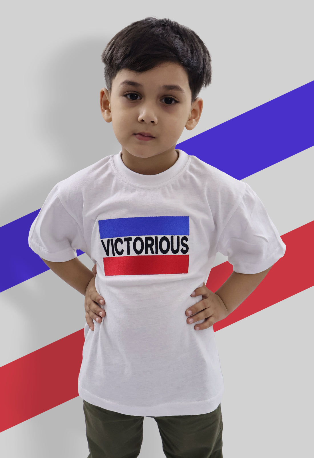 KIDS EMBROIDERED T SHIRT