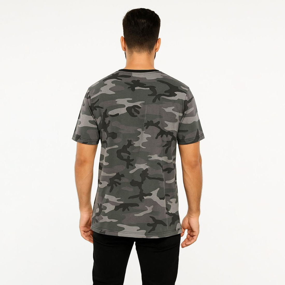 Men’s Stylish Grey Camouflage Tee