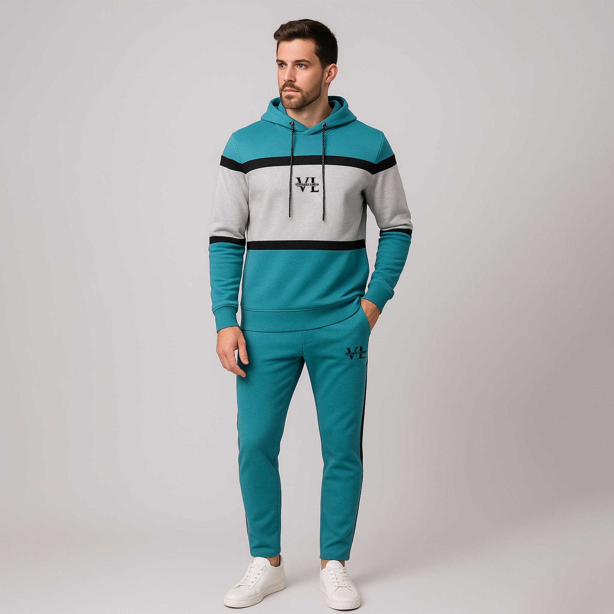 Men's 2 Panel Embroidered Twinset