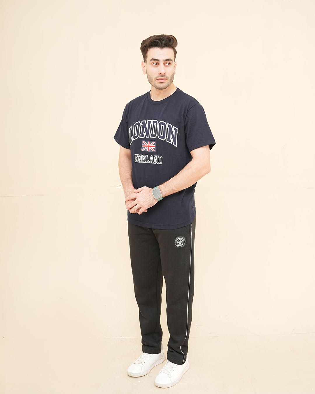 LONDON ENGLAND EMBROIDERED T SHIRT