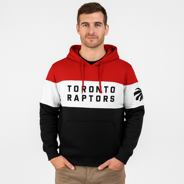 TR 3 Panel Red,White/Black Embroidered Hoodies