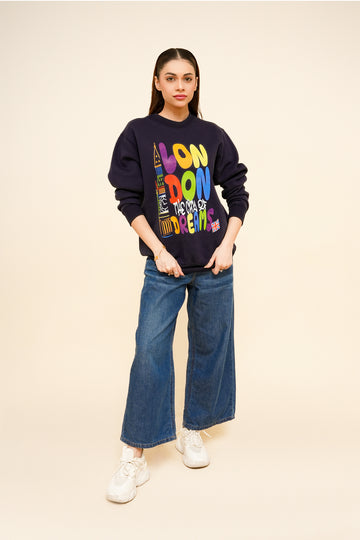 London City of Dreams Sweatshirt  Navy