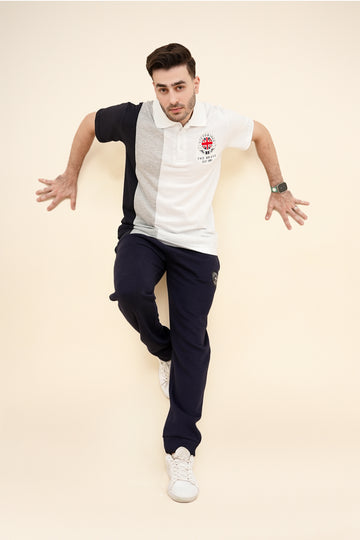 Men’s Color Block Polo Shirt