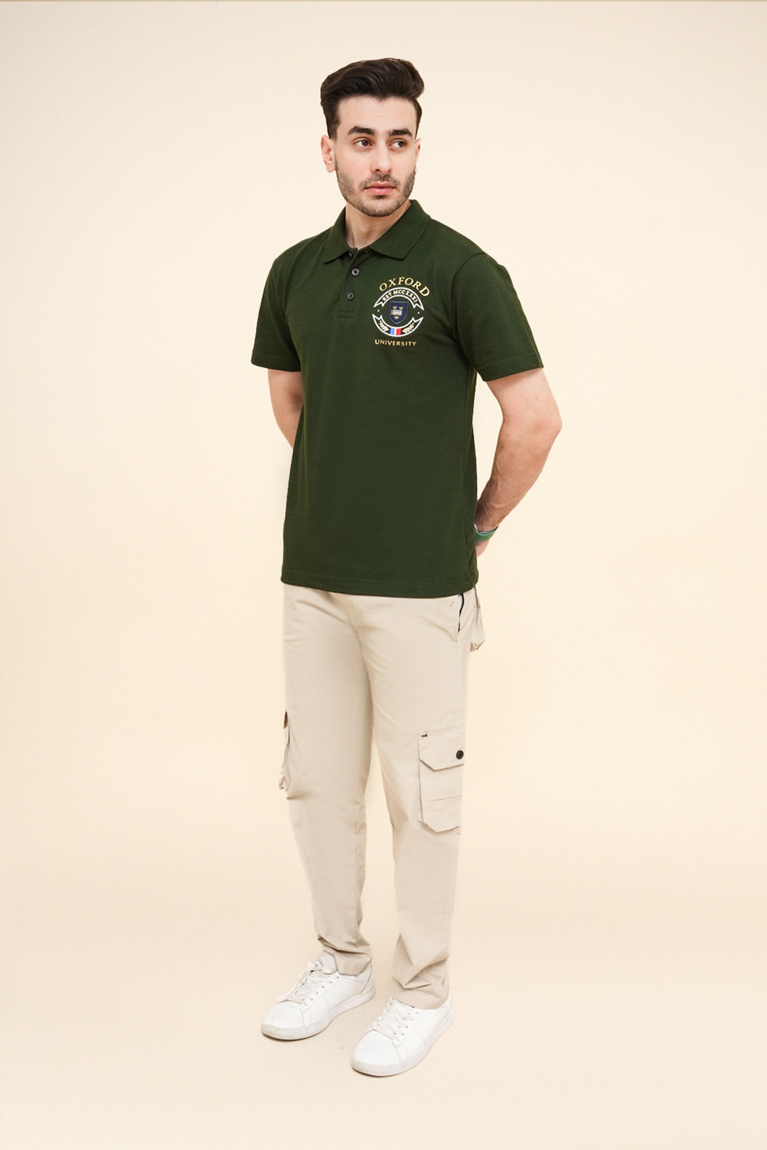 OXFORD UNIVERSITY EMBROIDERED & PRINTED POLO SHIRT
