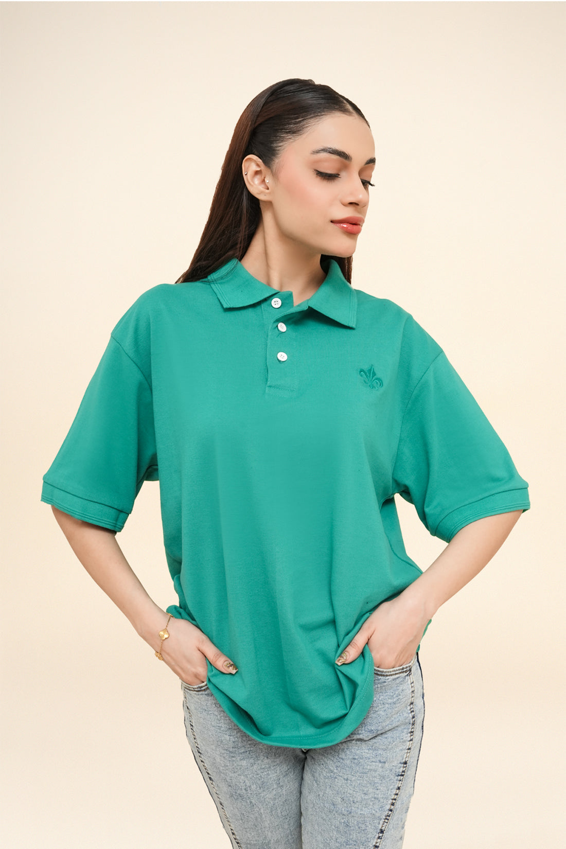 WOMEN CLASSIC FIT  POLO SHIRT