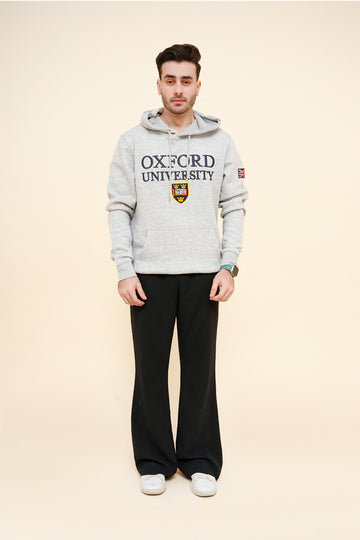 Men Oxford University Grey Hoodie