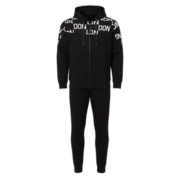 Black Color With London White Printed Twinset