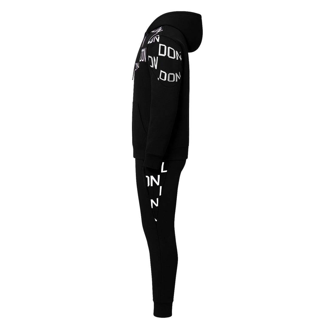 Black Color With London White Printed Twinset