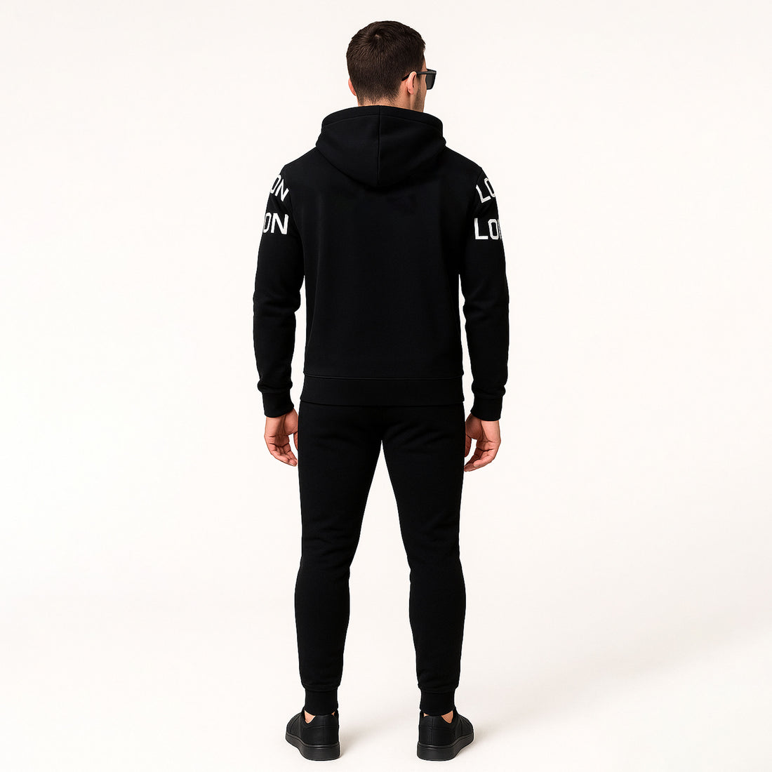 Black Color With London White Printed Twinset