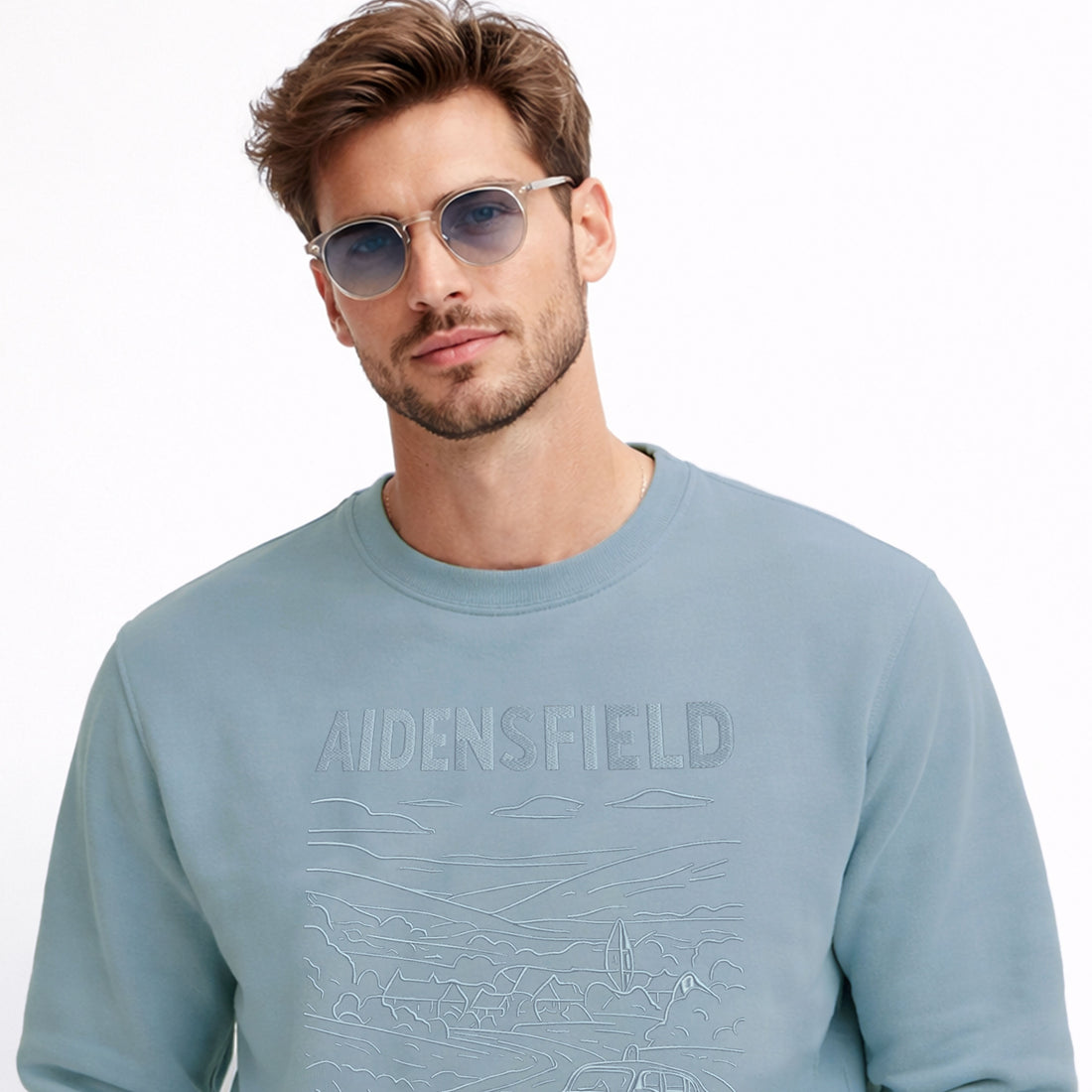 AIDENSFIELD HEARTBEAT Embroidered Sweatshirt