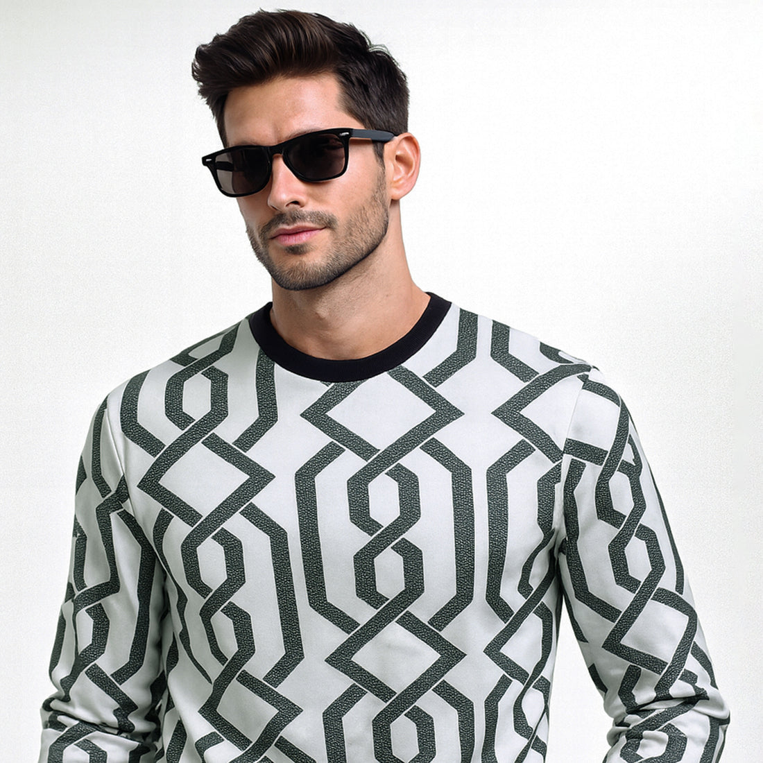 All Over Rotary Printed Sweatshirt