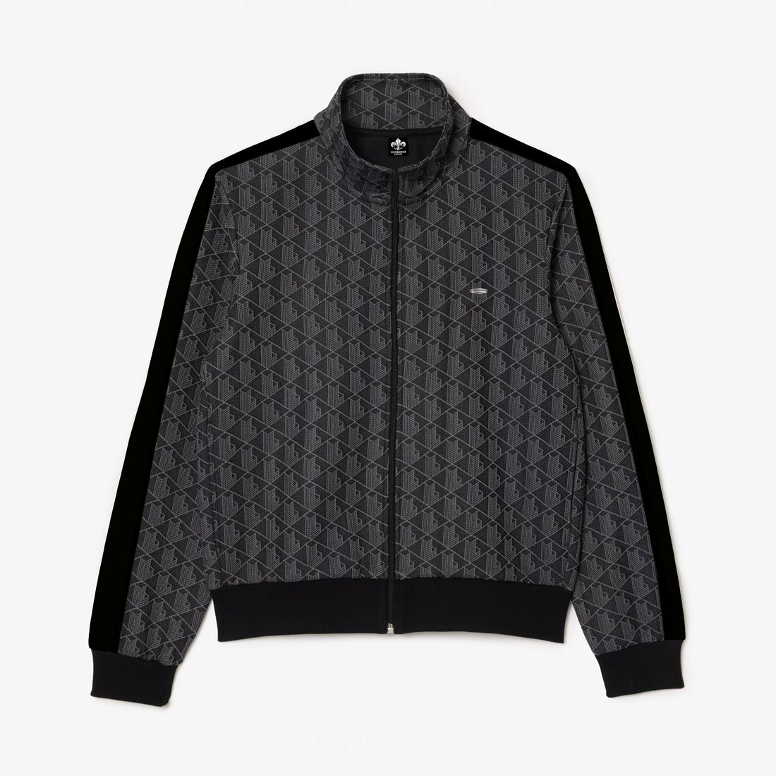 All-Over Side Stripe Panel Black Tracksuit