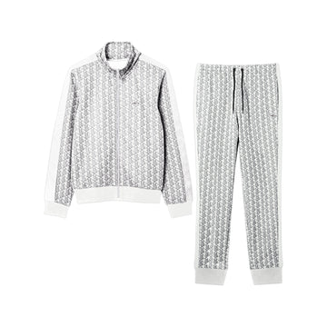 All-Over Side Stripe Panel Grey Tracksuit