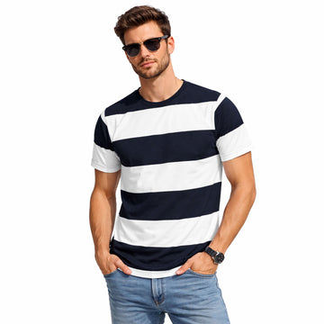 Men’s Stripe Crew Neck T-Shirt