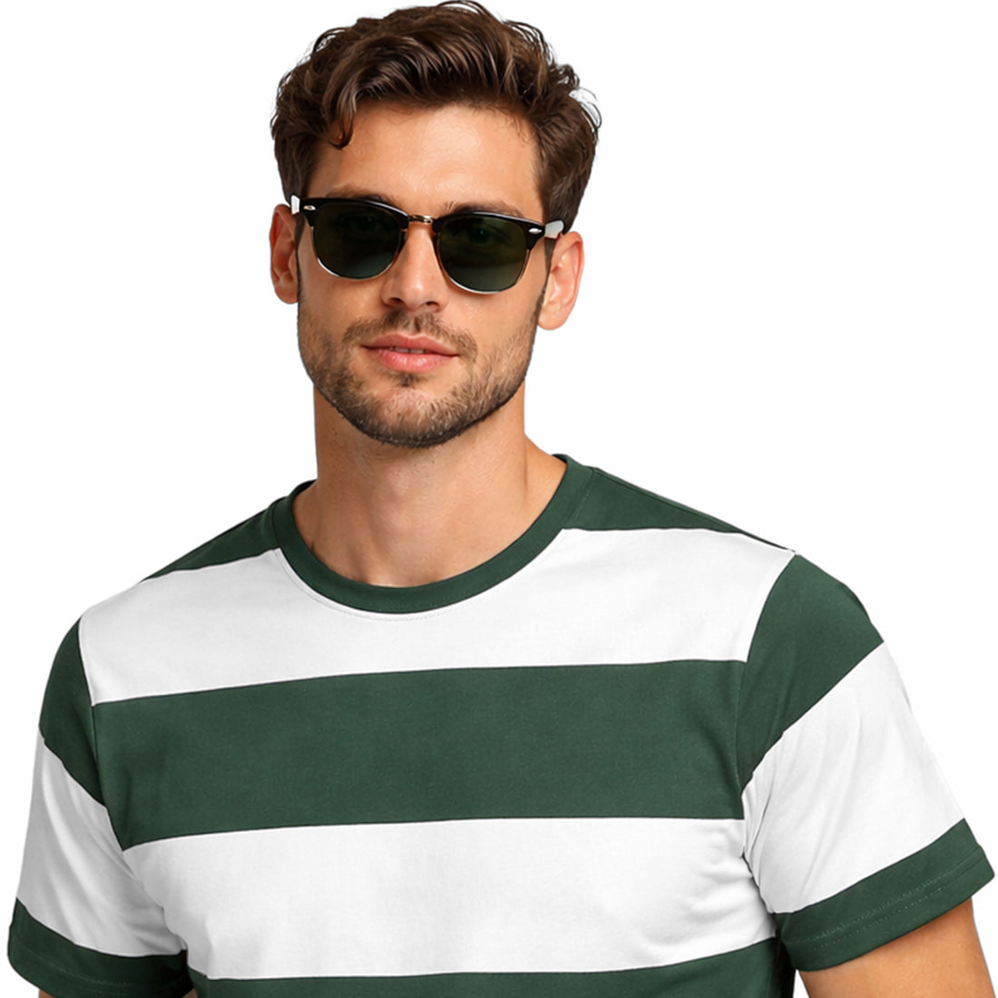 Men’s Stripe Crew Neck T-Shirt