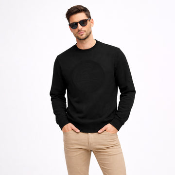Men's Black Scotland Embossed Sweatshirt