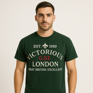 EST.1989 VICTORIOUS LONDON EMBROIDERED T SHIRT