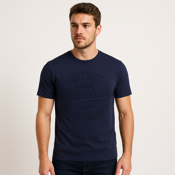 ENGLAND LONDON EMBOSSED T SHIRT