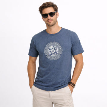 Edinburgh Scotland Round Embroidered T Shirt