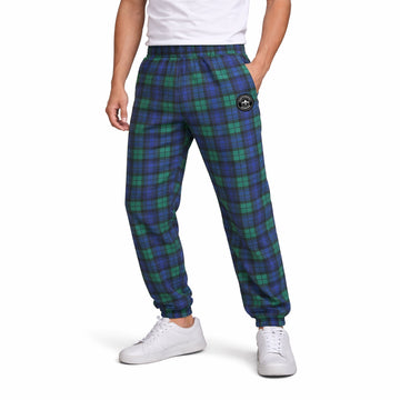 All Over Green & Blue Check Print Trousers