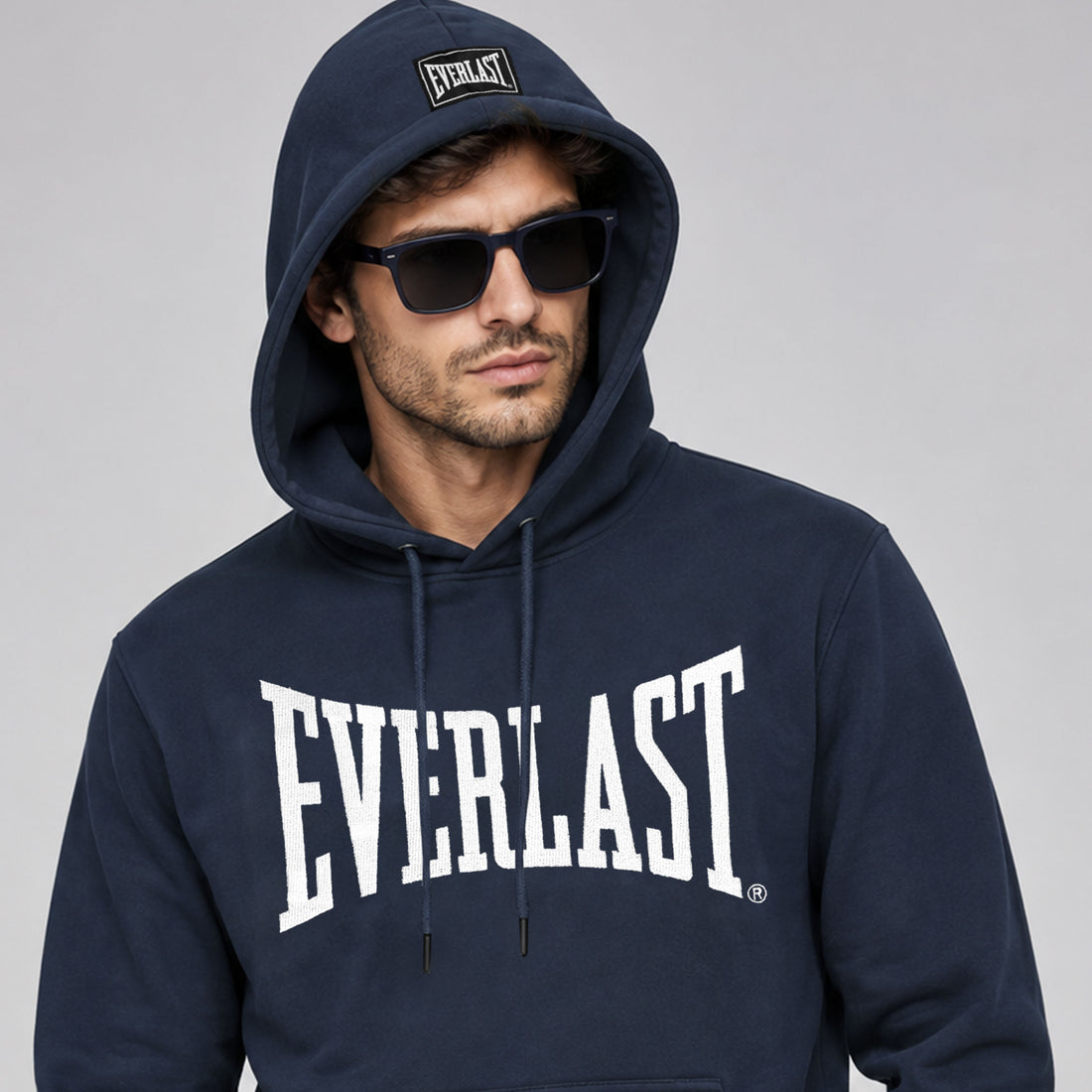Men’s Navy Blue Everlast Graphic Pullover Hoodie