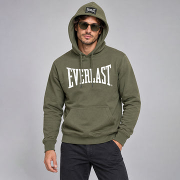 Men’s Olive Green Everlast Graphic Pullover Hoodie