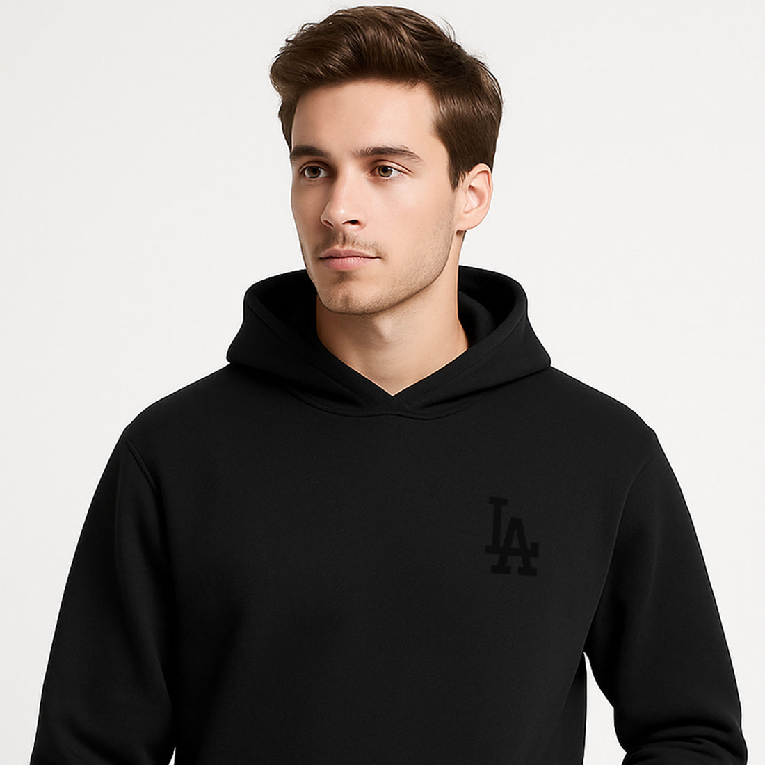 LA Embroidered Black Hoodies