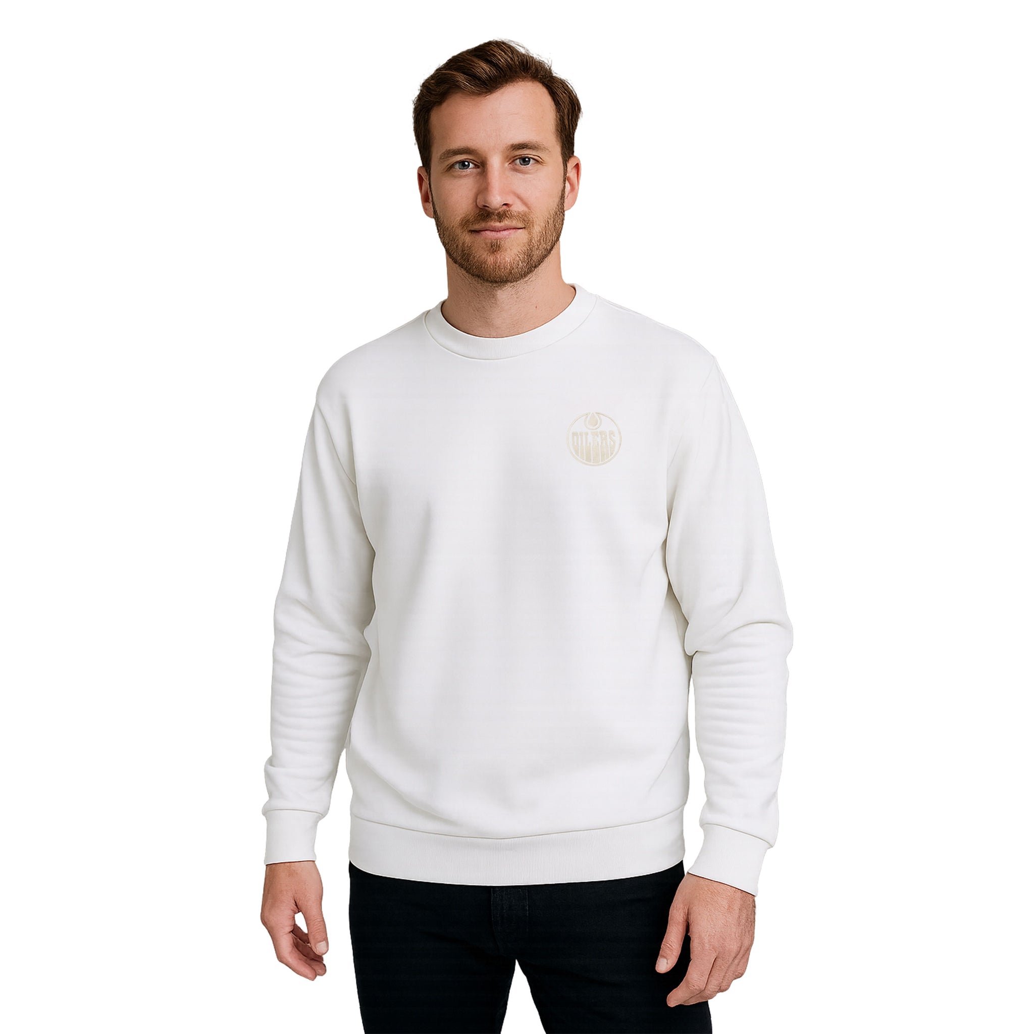Oilers Logo Embroidered Sweatshirt