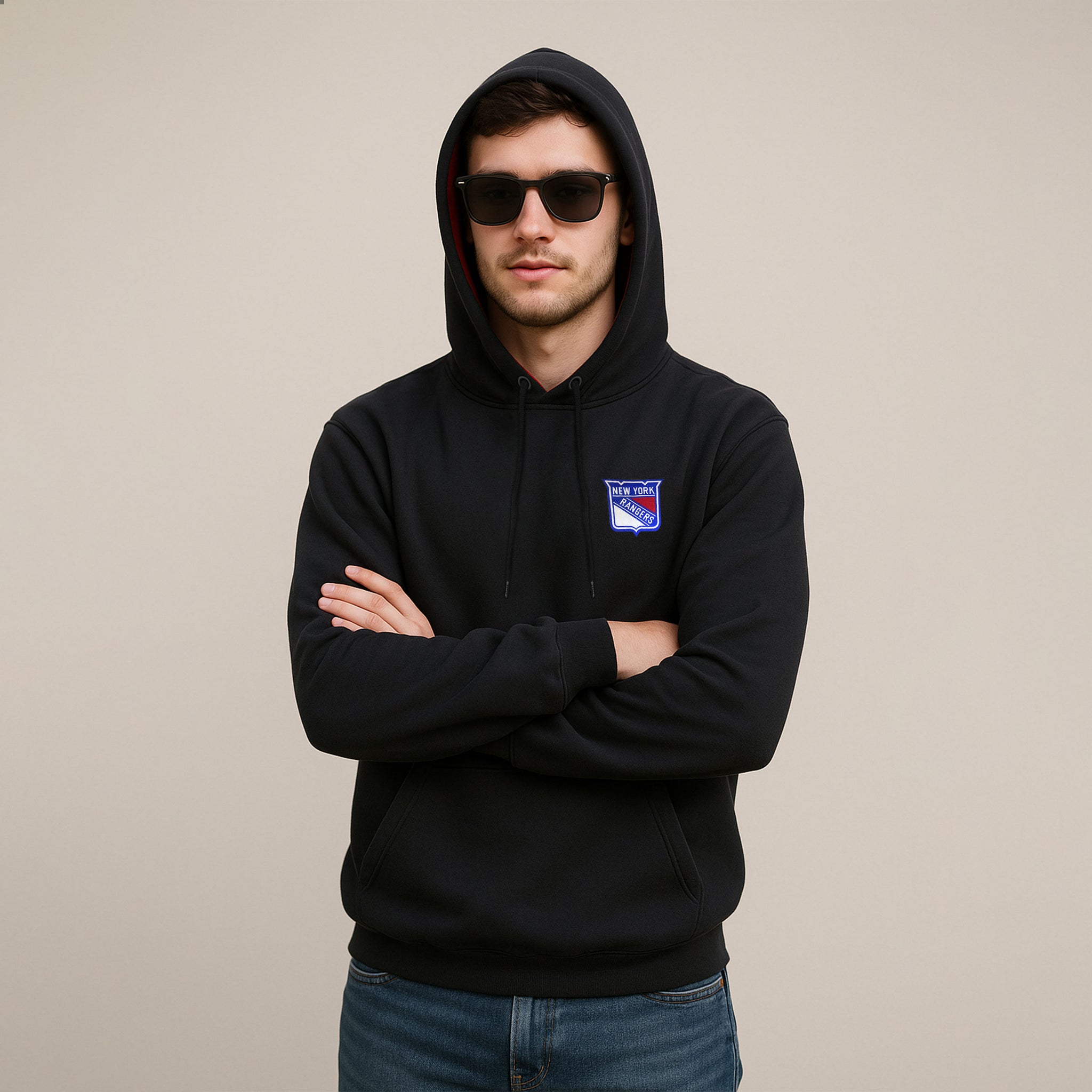 New York Rangers Black Hoodie