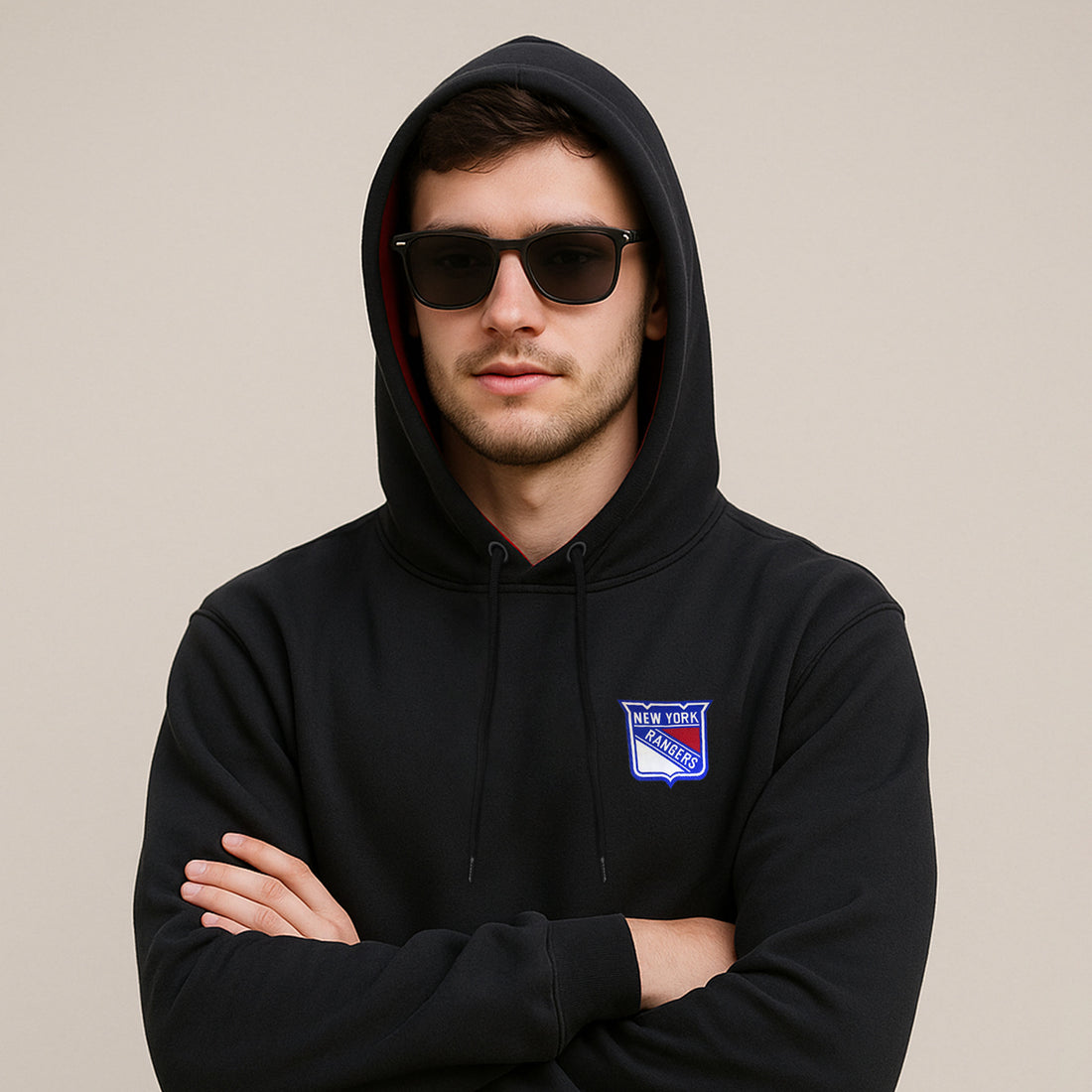 New York Rangers Black Hoodie