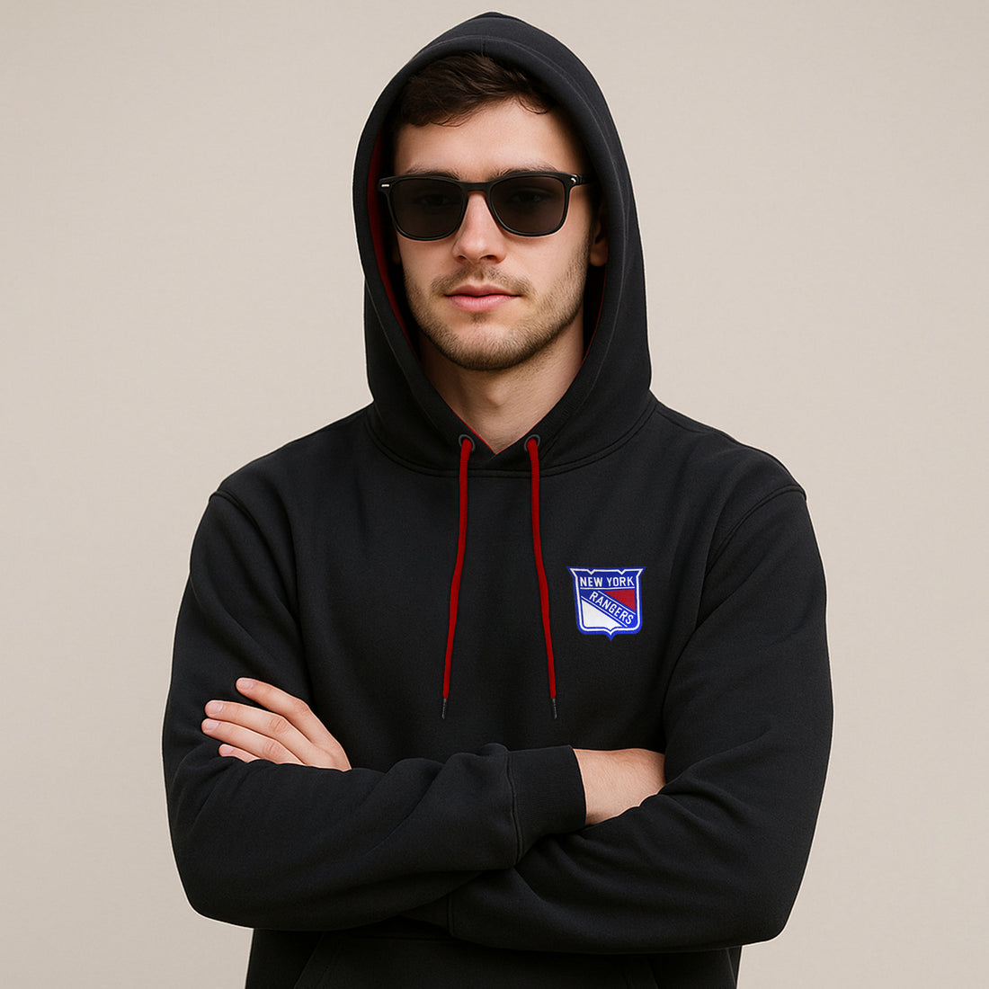 New York Rangers Black Hoodie