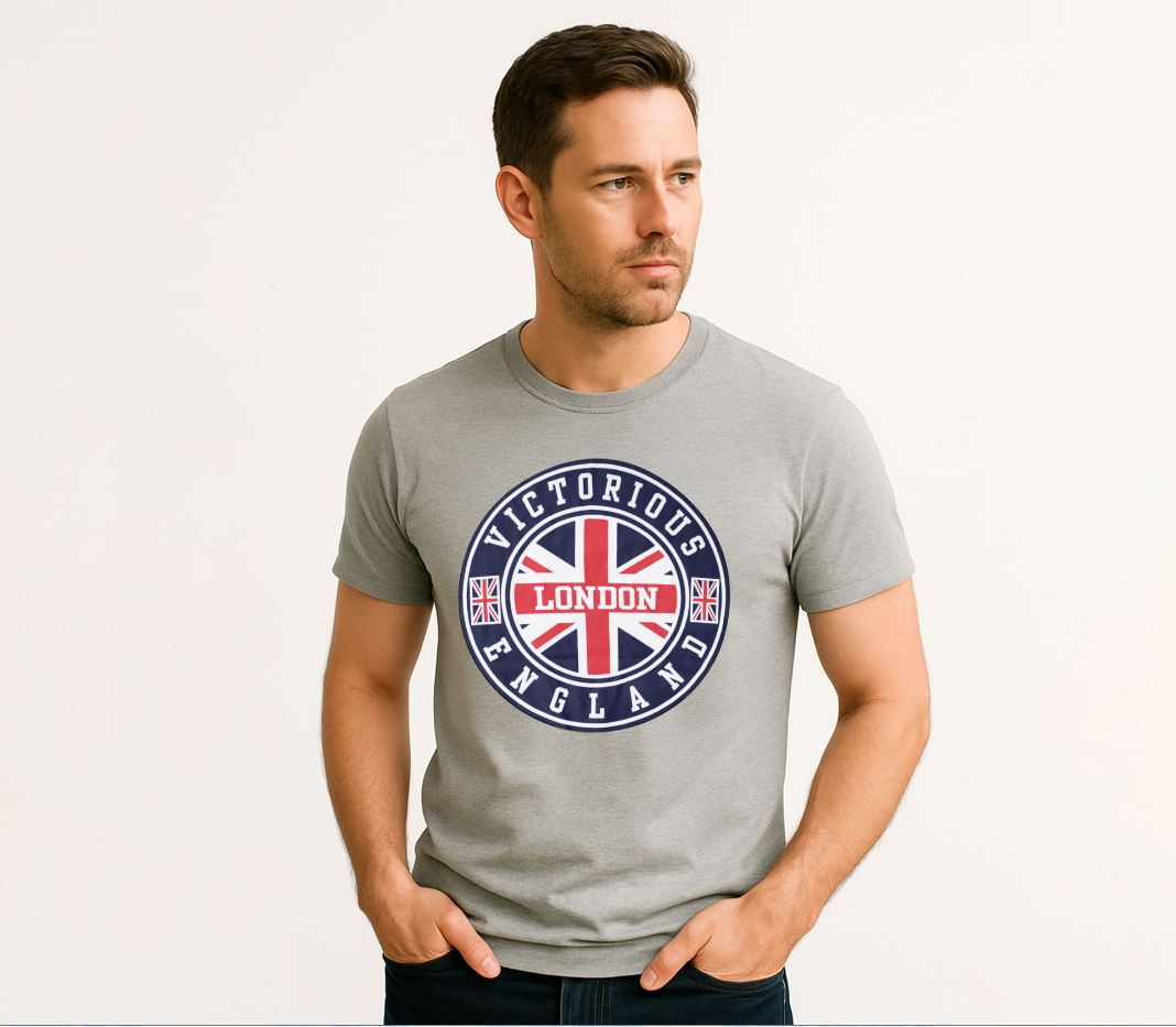 VICTORIOUS FLAG ENGLAND T SHIRT(1013)