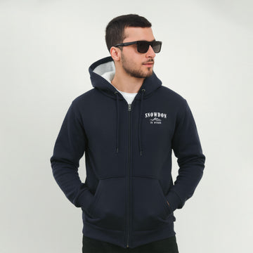 Snowdown Fur Navy Zipp-up  Hoodies