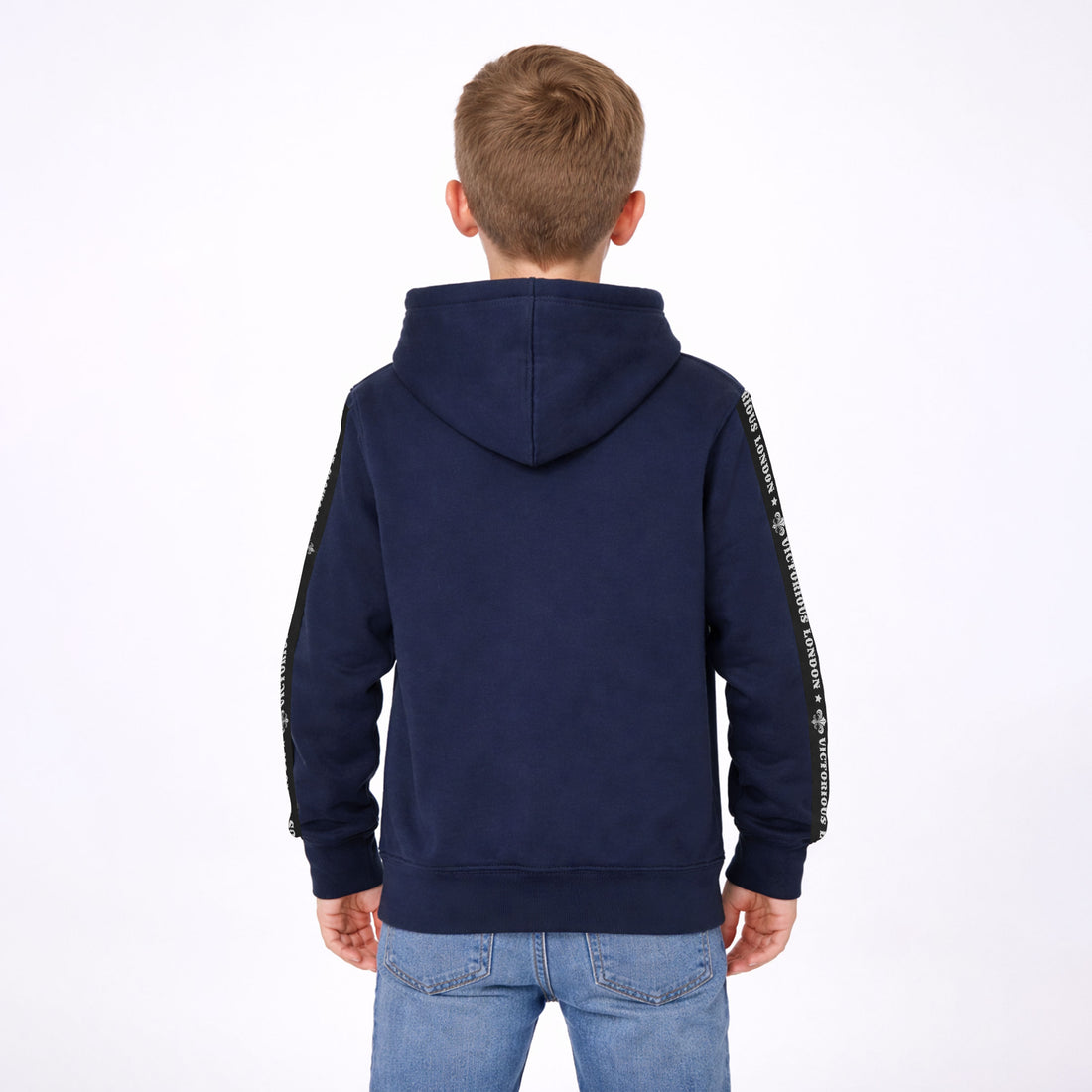 Kids Navy Pullover Hoodie with FCP Embroidered Logo