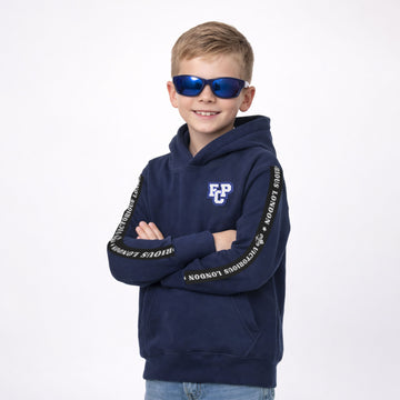 Kids Navy Pullover Hoodie with FCP Embroidered Logo