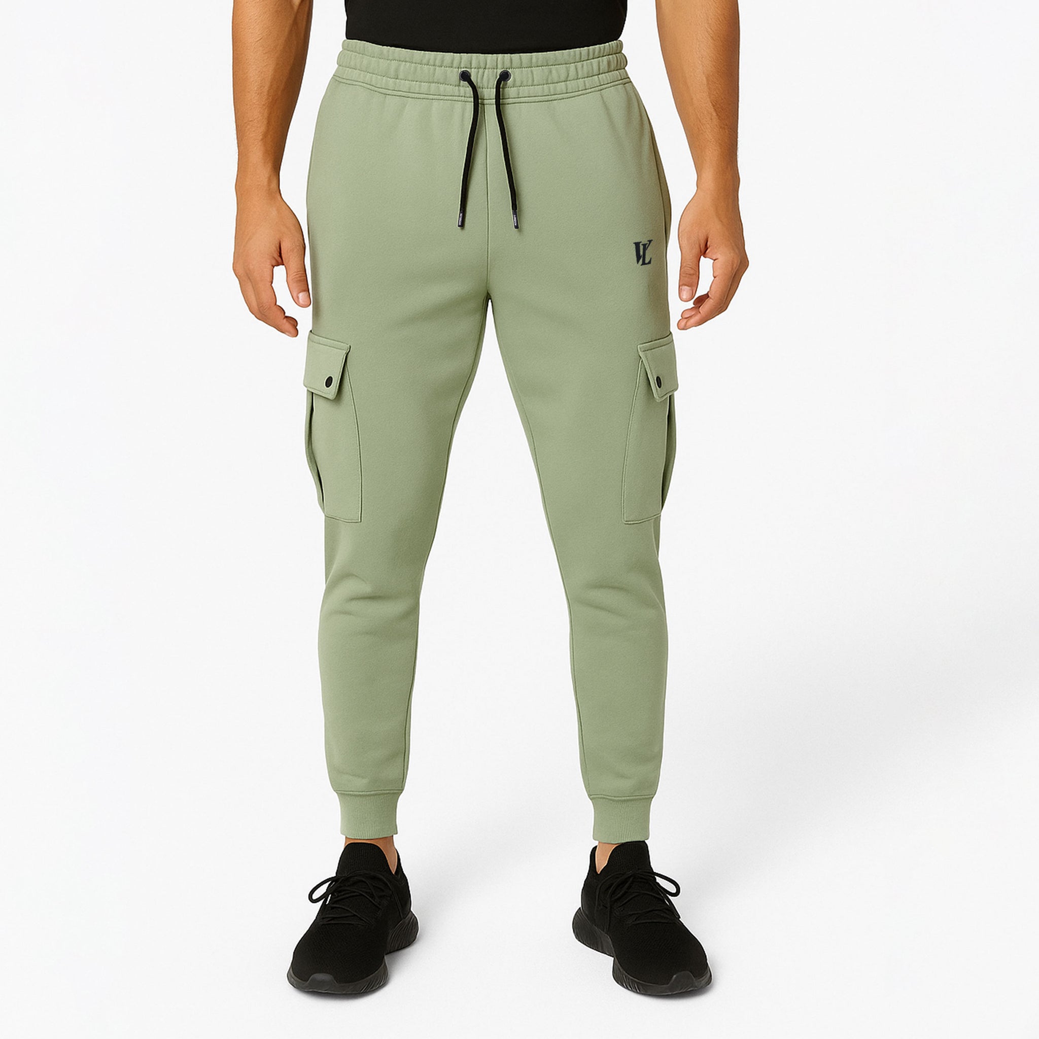 VLC Signature Embroidered Cargo Pocket Joggers