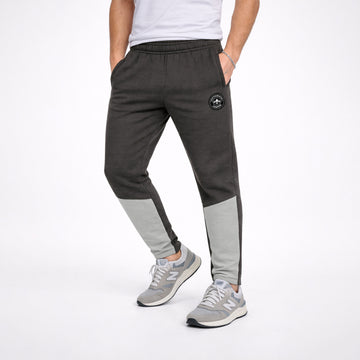 Men's 2 Panel Trouser, Black & Grey
