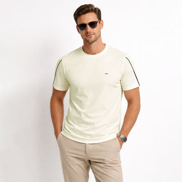 Men’s  off white Signature Line Crew Neck T-Shirt