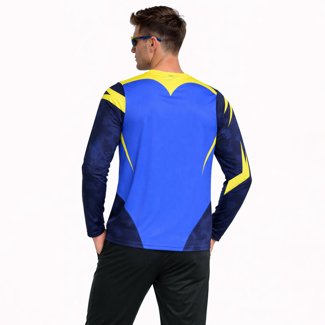 BLUE & NAVY FULL SLEEVE SUBLIMATION T SHIRT