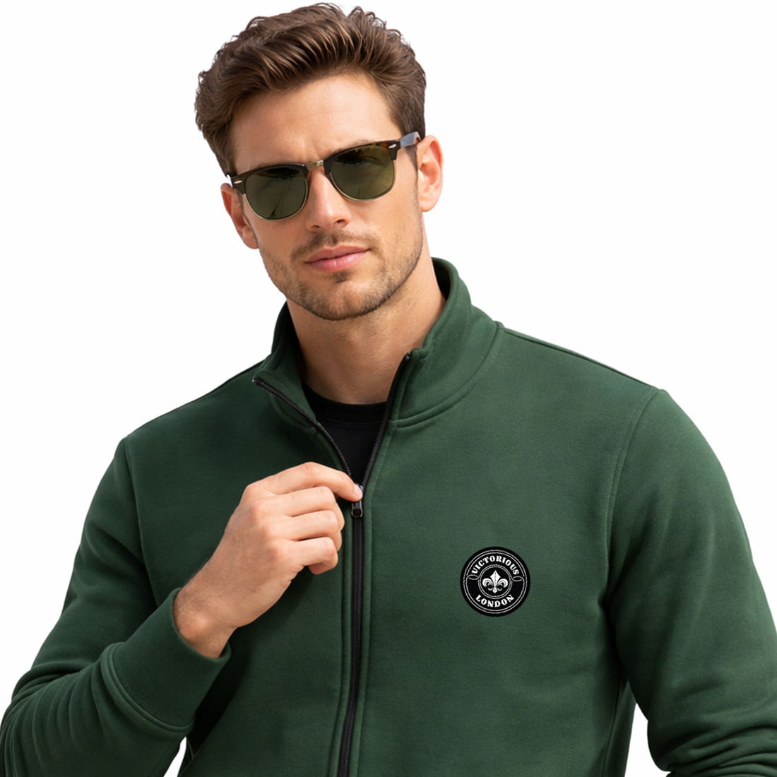 Classic Full-Zip Collar Sweat Jacket