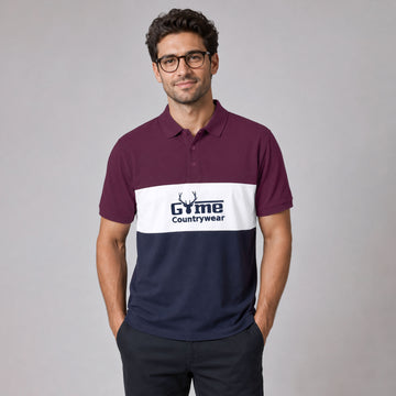 GAME Country wear 3-Panel Contrast Polo Shirt