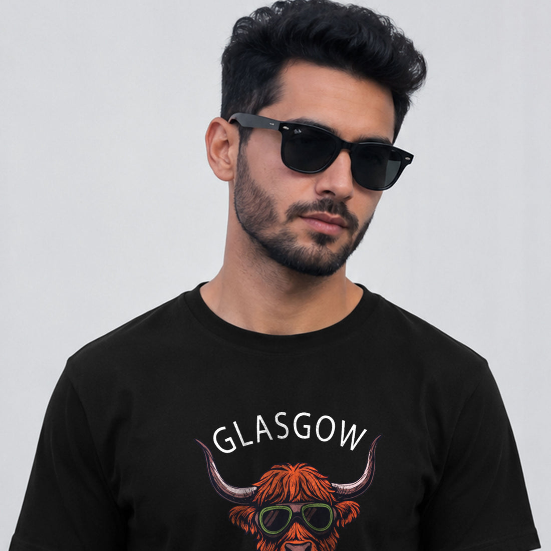 Glasgow Bull Scotland Printed T Shirt
