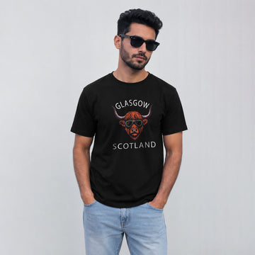 Glasgow Bull Scotland Printed T Shirt